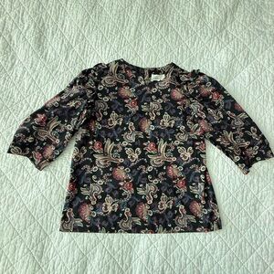 ba&sh Multicolor Paisley Blouse 100% Cotton